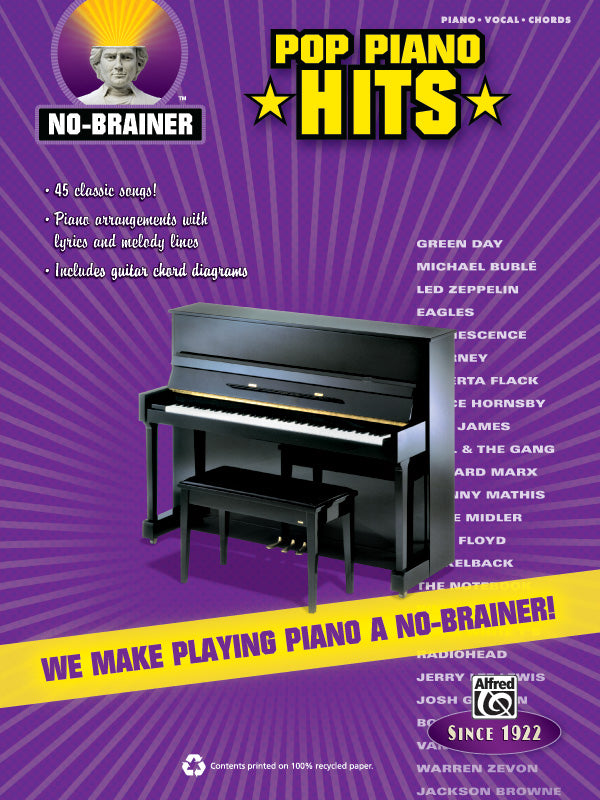 No-Brainer: Pop Piano Hits Cover Image
