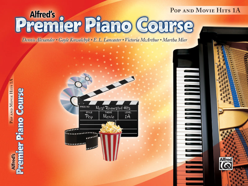 Premier Piano Course, Pop and Movie Hits 1A Cover Image