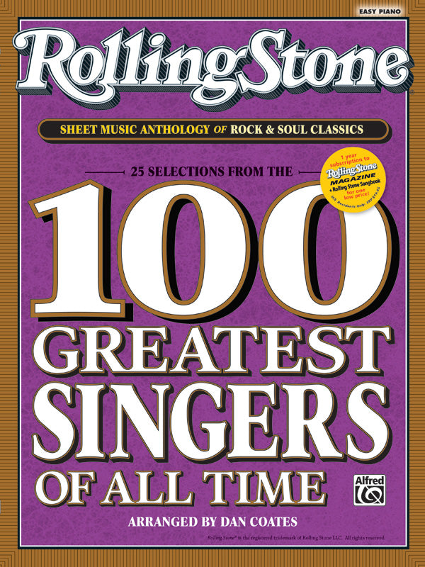 <i>Rolling Stone</i>® Sheet Music Anthology of Rock & Soul Classics Cover Image