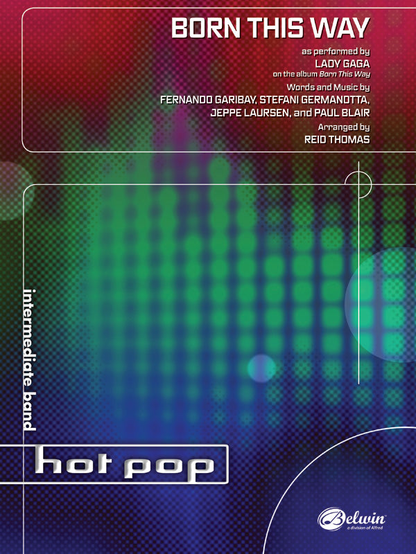 Born This Way: E-flat Baritone Saxophone Sheet Music Preview