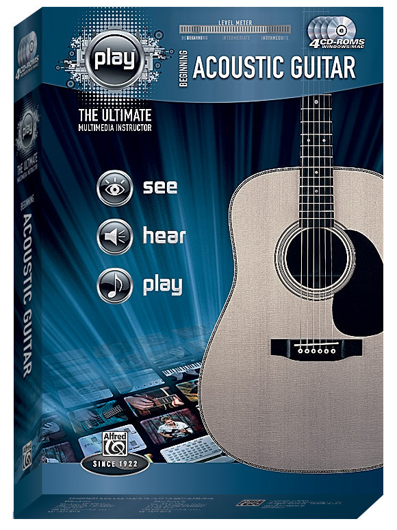 Alfred's PLAY: Beginning Acoustic Guitar Cover Image