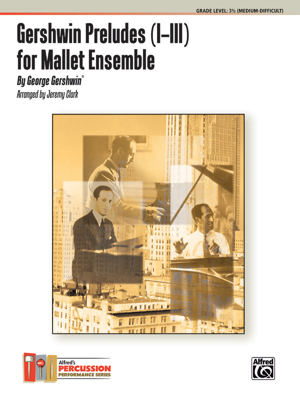 Gershwin Preludes (I--III) for Mallet Ensemble Cover Image