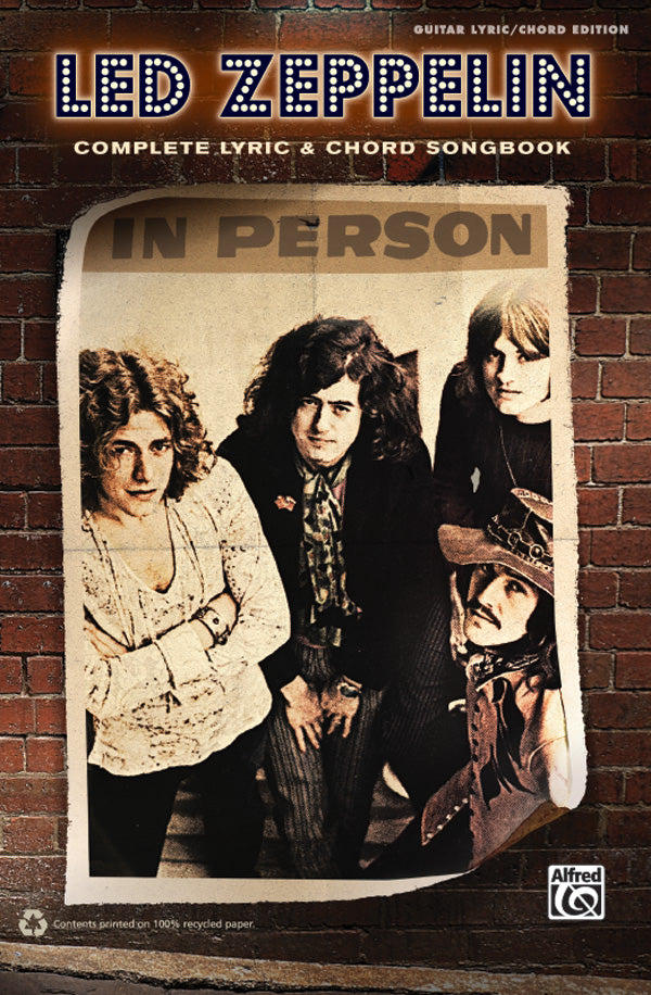 Led Zeppelin: Complete Lyric & Chord Songbook Cover Image