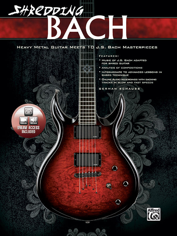 Shredding Bach: Heavy Metal Guitar Meets 10 J. S. Bach Masterpieces Sheet Music Preview