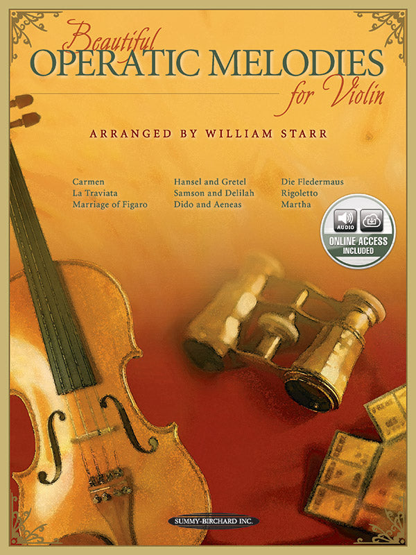 Beautiful Operatic Melodies for Violin Cover Image