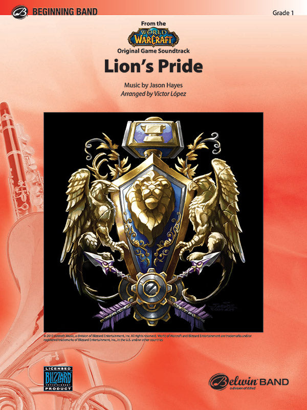 Lion's Pride (from the "World of Warcraft" Original Game Soundtrack): (wp) Baritone T.C. Sheet Music Preview