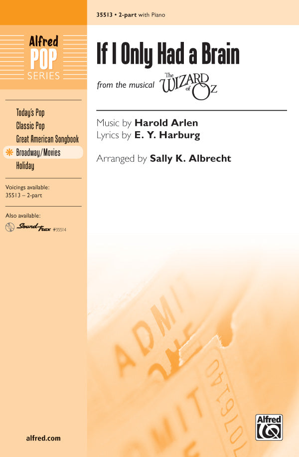 If I Only Had a Brain (from <i>The Wizard of Oz</i>) Sheet Music Preview