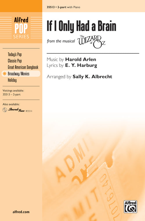 If I Only Had a Brain (from <i>The Wizard of Oz</i>) Sheet Music Preview