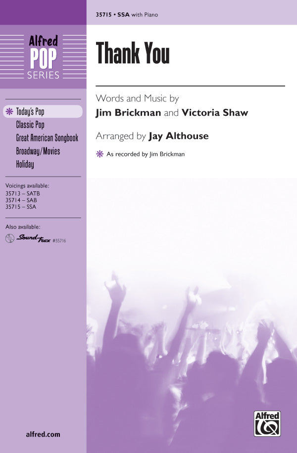 Thank You Sheet Music Preview