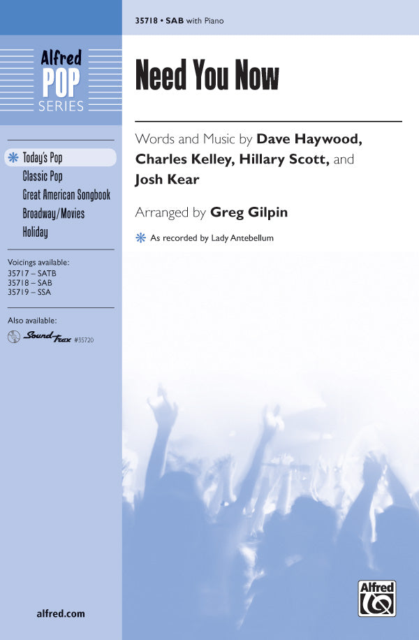 Need You Now Sheet Music Preview