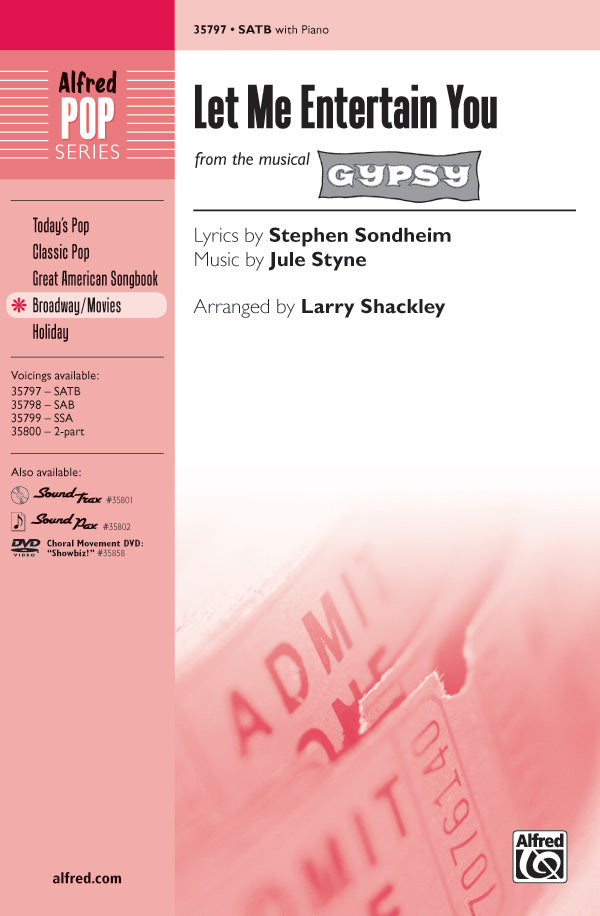 Let Me Entertain You (from <i>Gypsy</i>) Sheet Music Preview