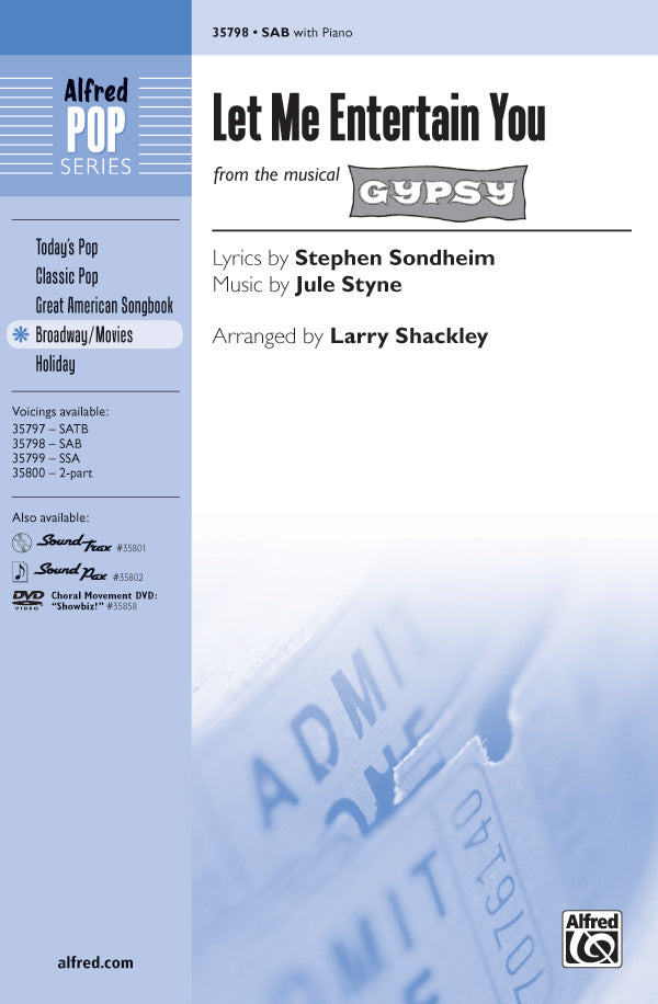 Let Me Entertain You (from <i>Gypsy</i>) Sheet Music Preview