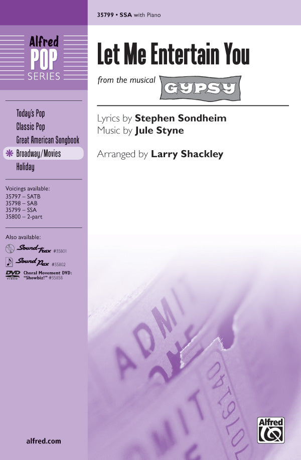 Let Me Entertain You (from <i>Gypsy</i>) Sheet Music Preview