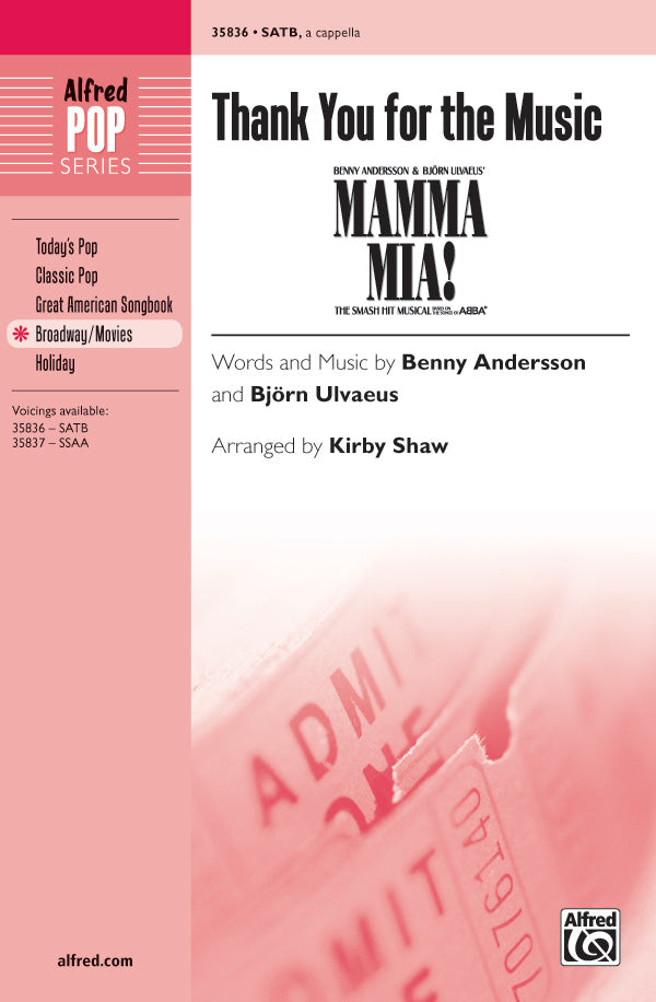 Thank You for the Music (from <i>Mamma Mia!</i>) Sheet Music Preview