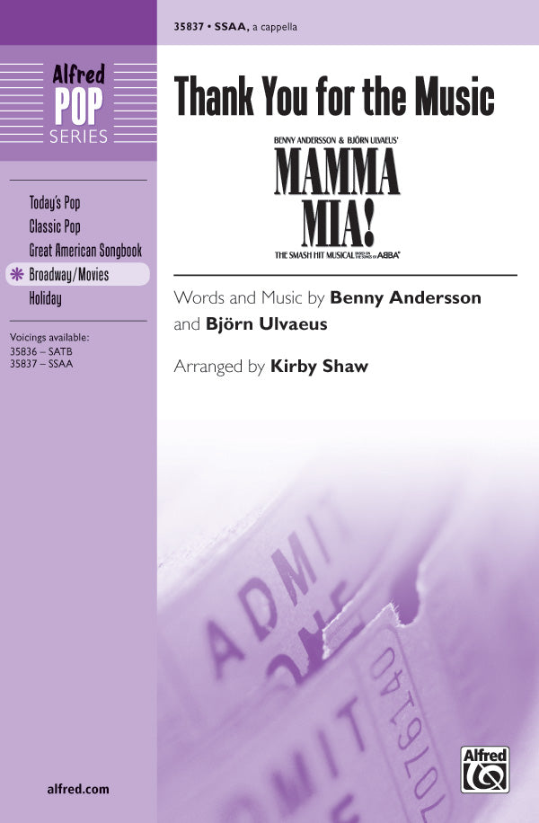 Thank You for the Music Cover Image
