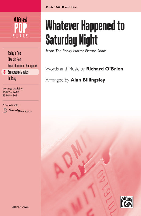 Whatever Happened to Saturday Night (from <i>The Rocky Horror Picture Show</i>) Sheet Music Preview