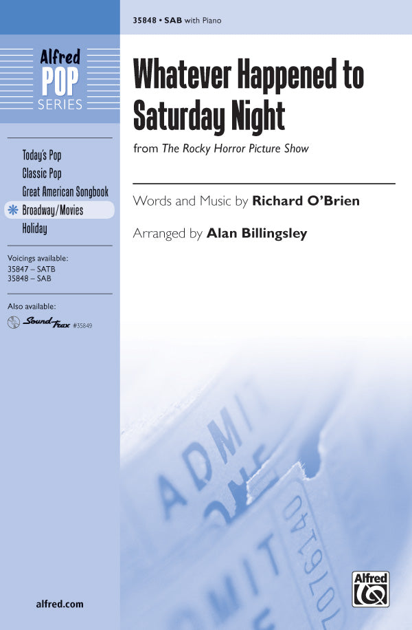 Whatever Happened to Saturday Night  Cover Image