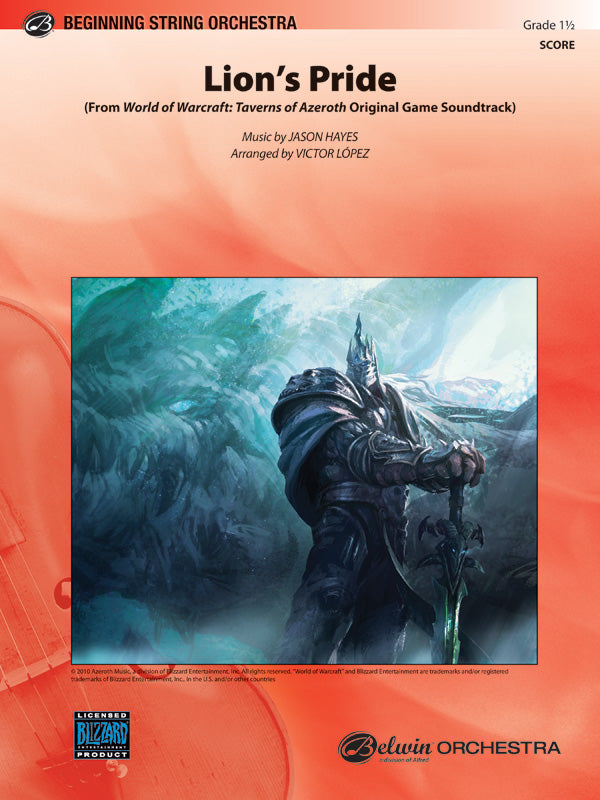Lion’s Pride (from World of Warcraft: Taverns of Azeroth Original Game Soundtrack): 1st Violin Sheet Music Preview