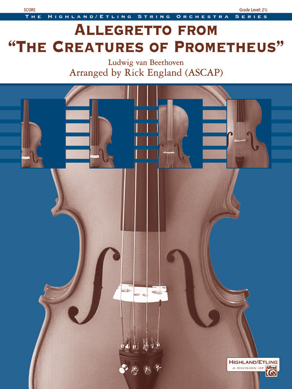 Allegretto from The Creatures of Prometheus: Score Sheet Music Preview