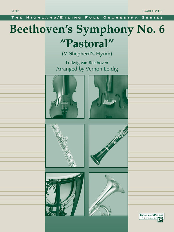 Beethoven's Symphony No. 6 "Pastoral": 2nd Flute Sheet Music Preview