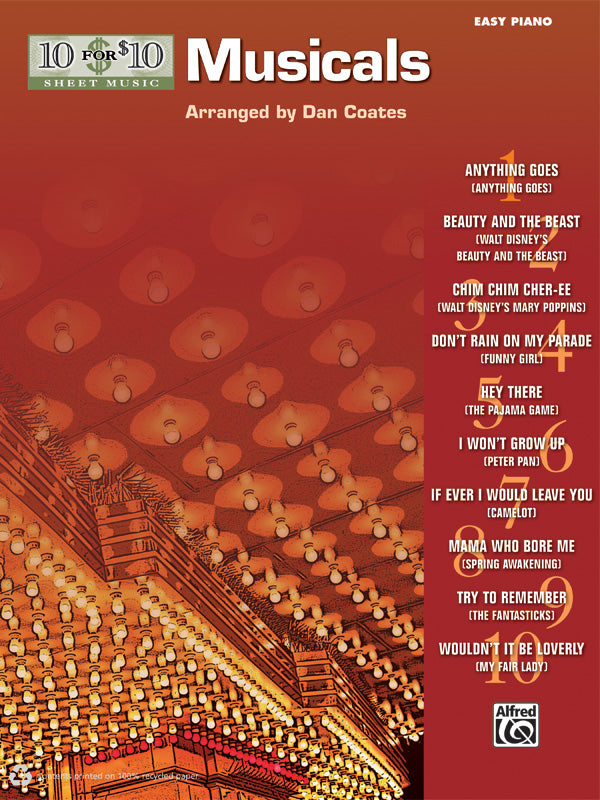 10 for 10 Sheet Music: Musicals Cover Image