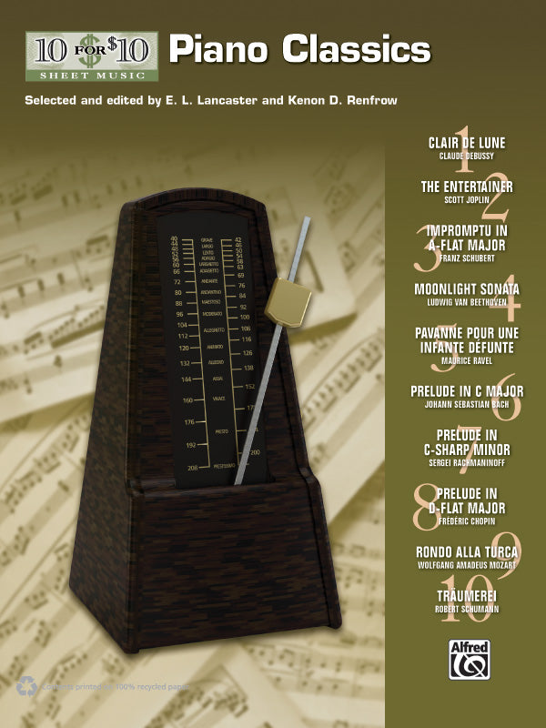10 for 10 Sheet Music: Piano Classics Cover Image