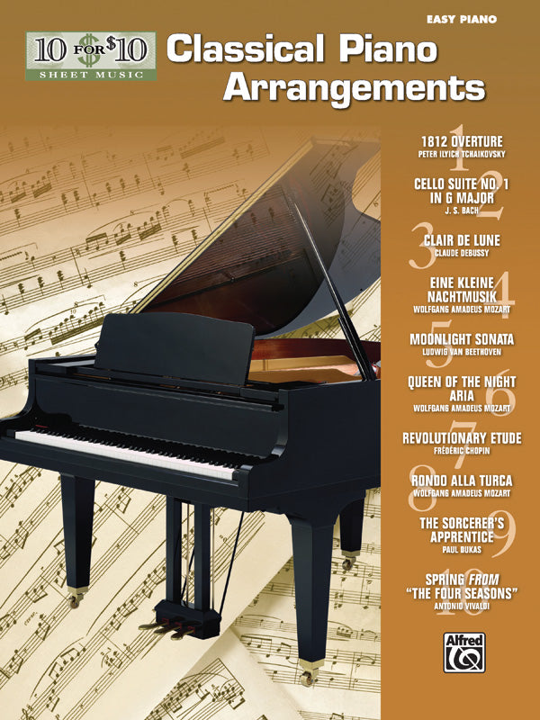 10 for 10 Sheet Music: Classical Piano Arrangements Cover Image