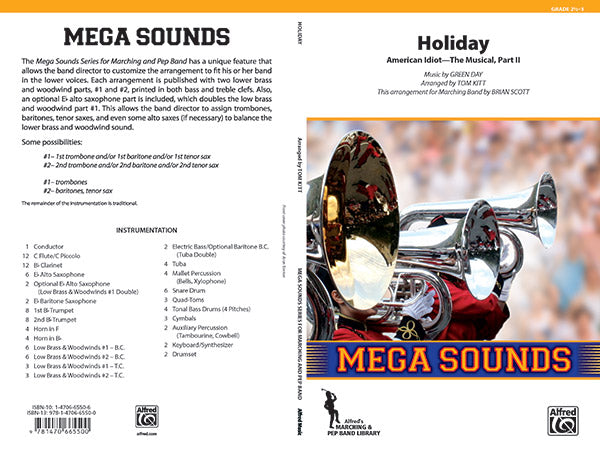 Holiday: 1st B-flat Clarinet Sheet Music Preview