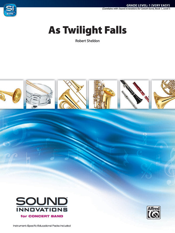 As Twilight Falls: 2nd E-flat Alto Saxophone Sheet Music Preview