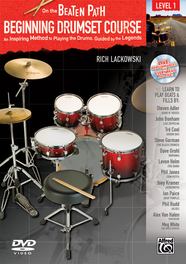 On the Beaten Path: Beginning Drumset Course, Level 1 Cover Image