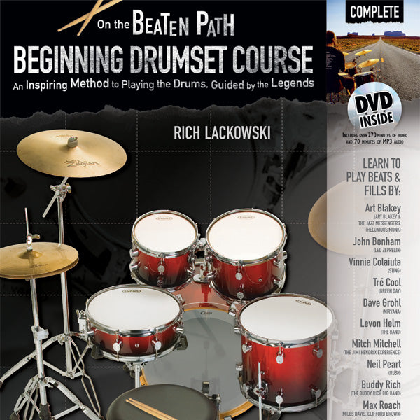On the Beaten Path: Beginning Drumset Course, Complete Cover Image