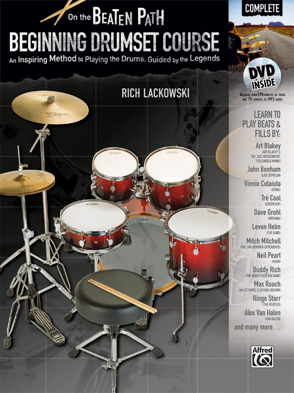 On the Beaten Path: Beginning Drumset Course, Complete Cover Image