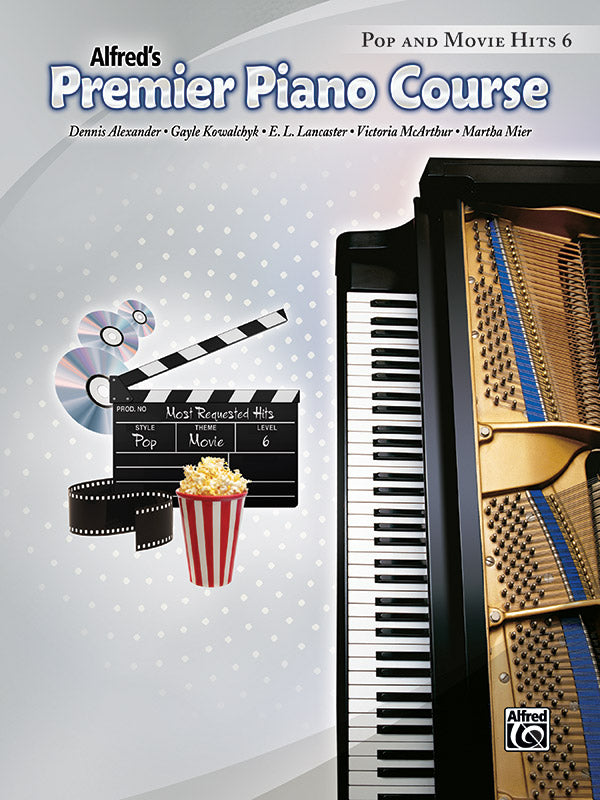 Premier Piano Course, Pop and Movie Hits 6 Cover Image