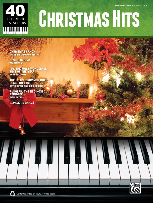 40 Sheet Music Bestsellers: Christmas Hits Cover Image