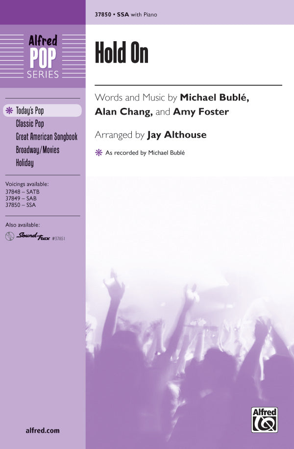 Hold On Sheet Music Preview