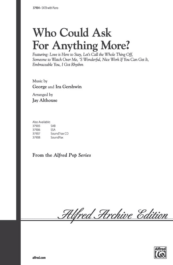 Who Could Ask for Anything More? Sheet Music Preview