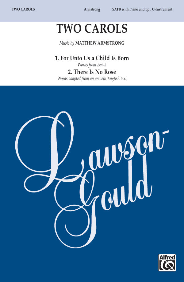 Two Carols Sheet Music Preview