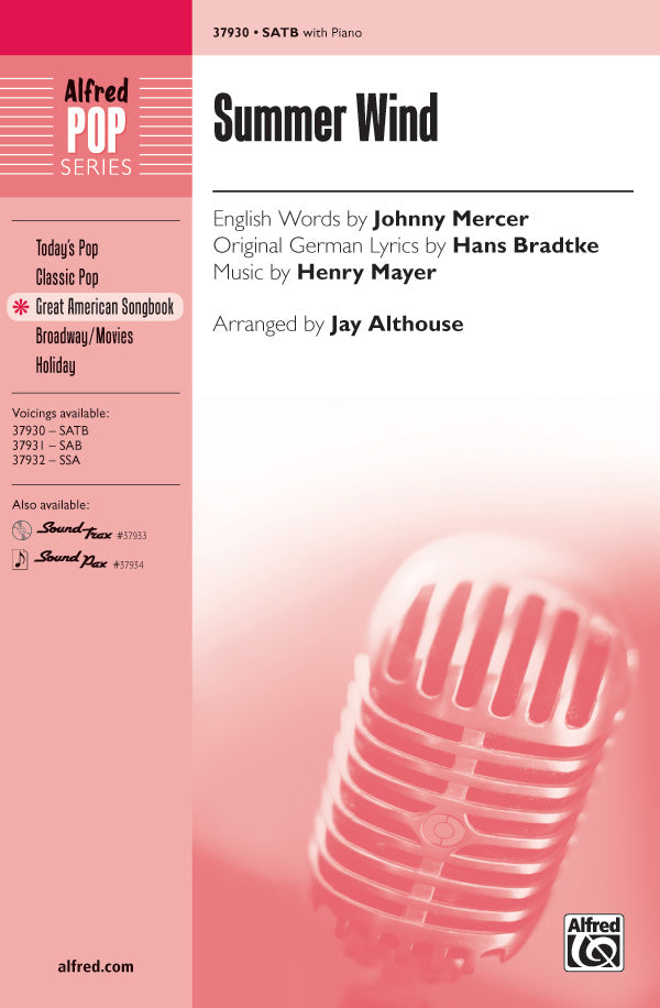 Summer Wind Sheet Music Preview