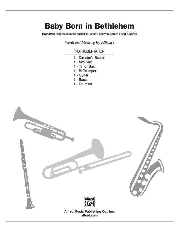 Baby Born in Bethlehem: 1st B-flat Trumpet Sheet Music Preview