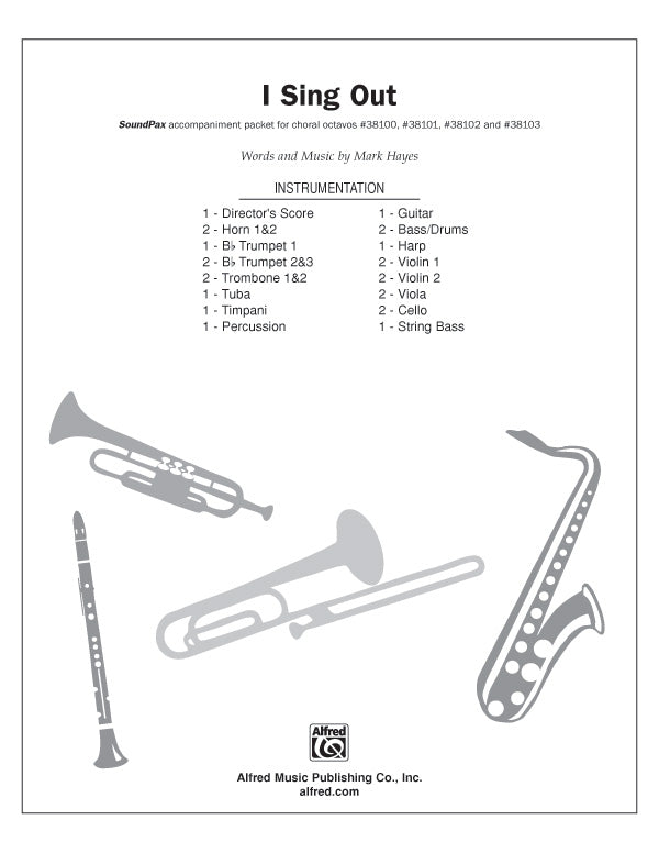 I Sing Out Sheet Music Preview