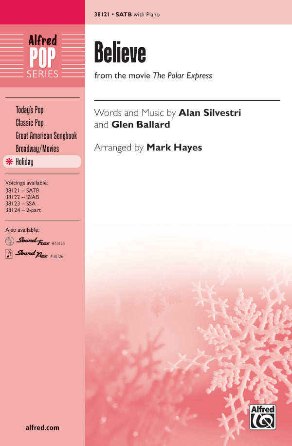 Believe (from <i>The Polar Express</i>) Sheet Music Preview