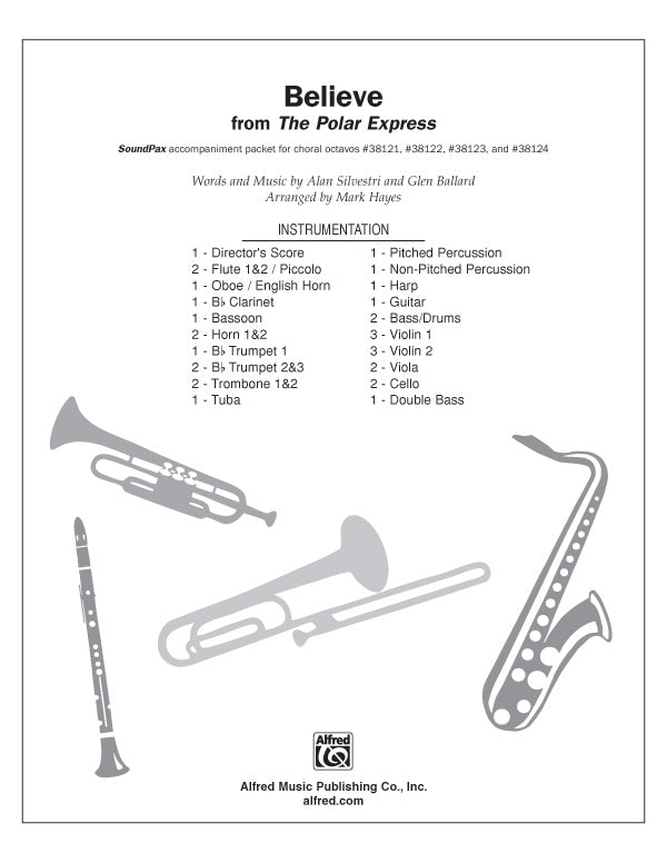 Believe (from The Polar Express): 2nd & 3rd Trumpet Sheet Music Preview