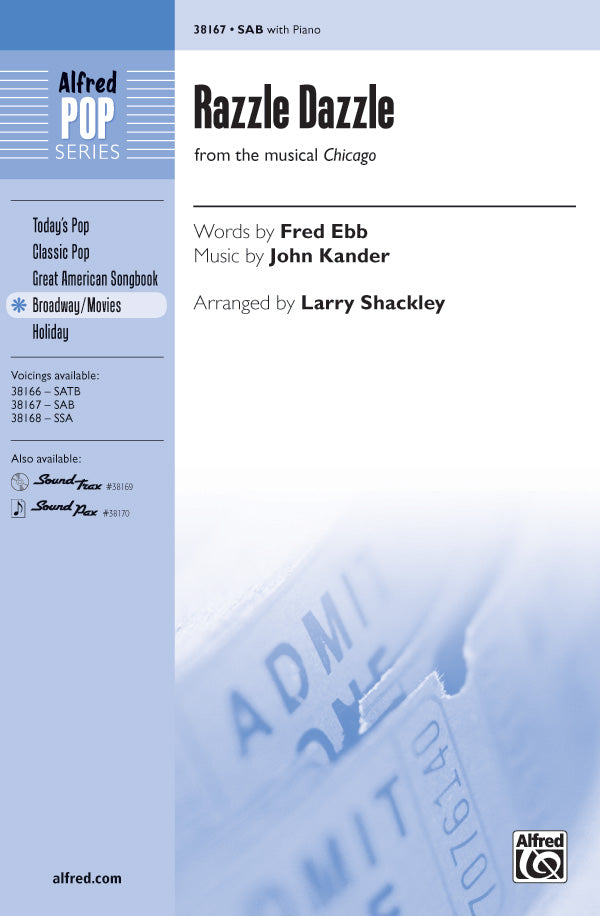 Razzle Dazzle (from the musical <i>Chicago</i>) Sheet Music Preview