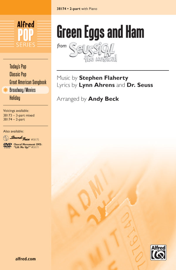 Green Eggs and Ham (from <i>Seussical the Musical</i>) Sheet Music Preview