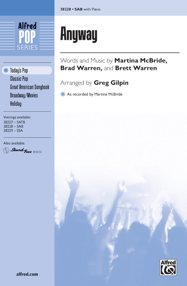 Anyway Sheet Music Preview