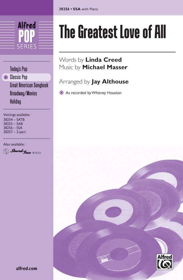 The Greatest Love of All Sheet Music Preview