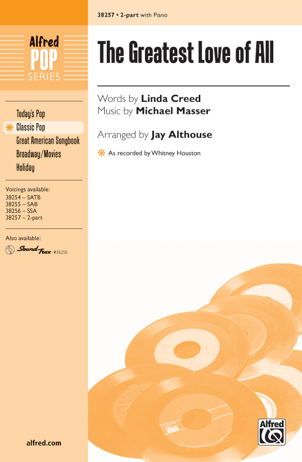 The Greatest Love of All Sheet Music Preview