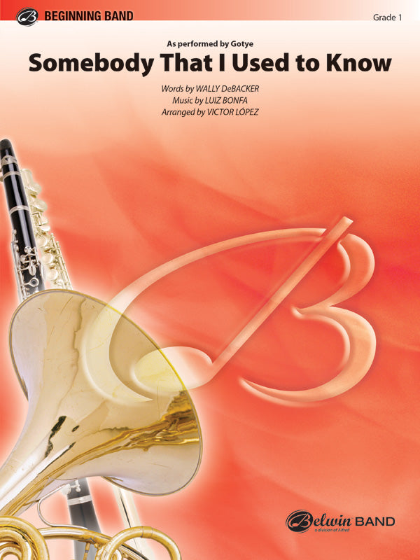 Somebody That I Used to Know: B-flat Tenor Saxophone Sheet Music Preview