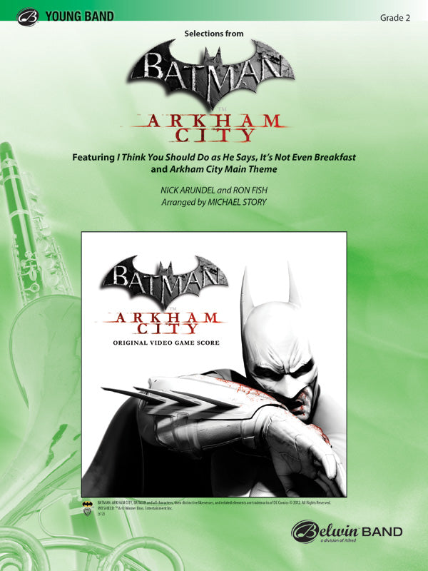 Batman: Arkham City, Selections from: Baritone T.C. Sheet Music Preview