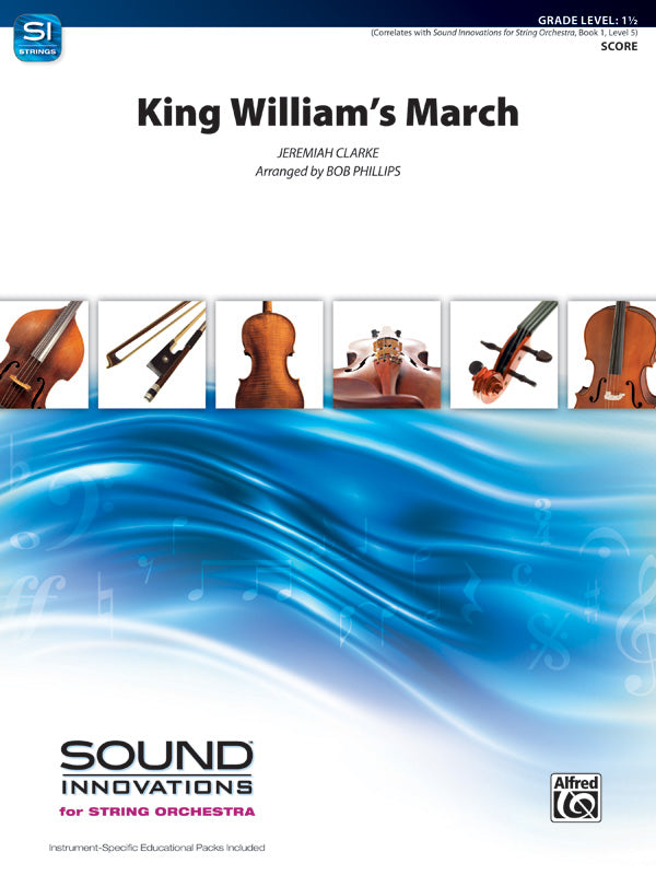King William's March: 1st Violin Sheet Music Preview